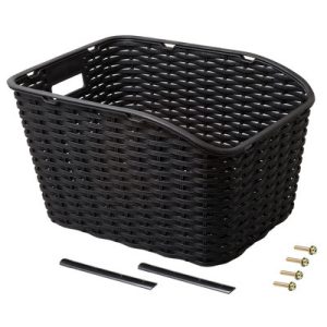 hátsó fonott műanyag kosár