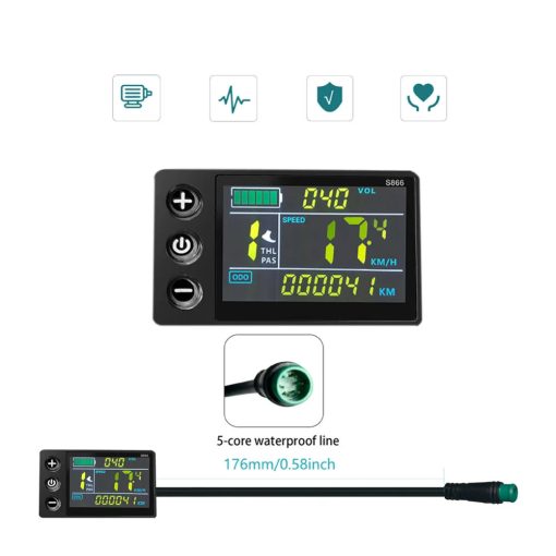 LCD S866 színes kijelző 5pin