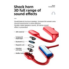 Csontvezető fülhallgató, mikrofon, Bluetooth v5.0