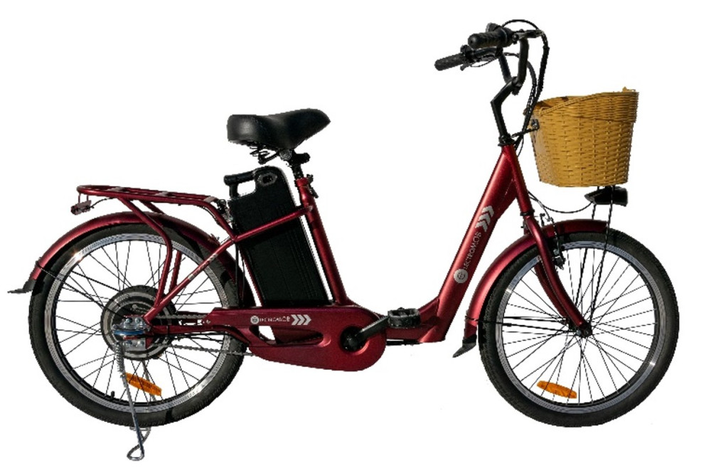 E-MOB-06 elektromos kerékpár, 48V-os li-ion akkuval